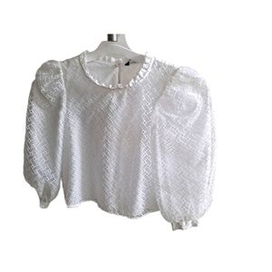 Zara white blouse Sz S